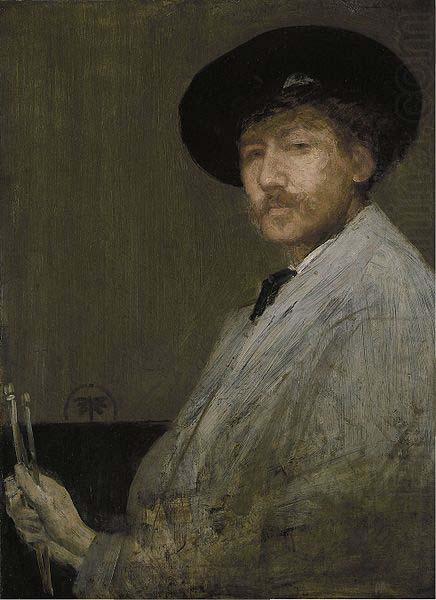 James Abbott Mcneill Whistler Arrangement in Gray Portrait of the Painter china oil painting image